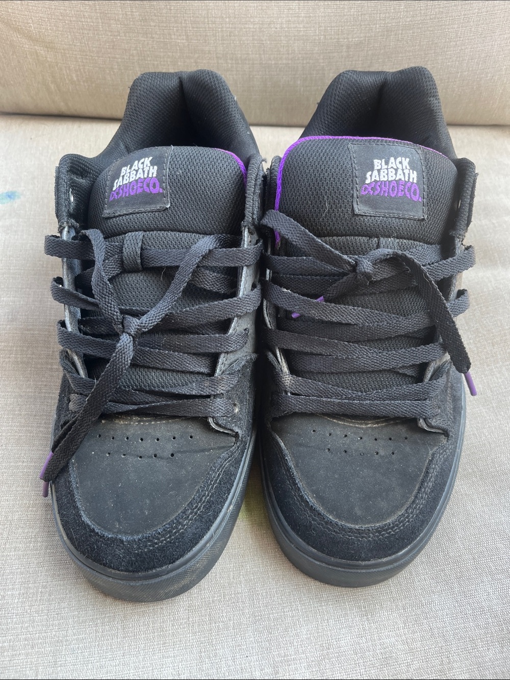 DC Black Sabbath Sneakers with Purple Accents
